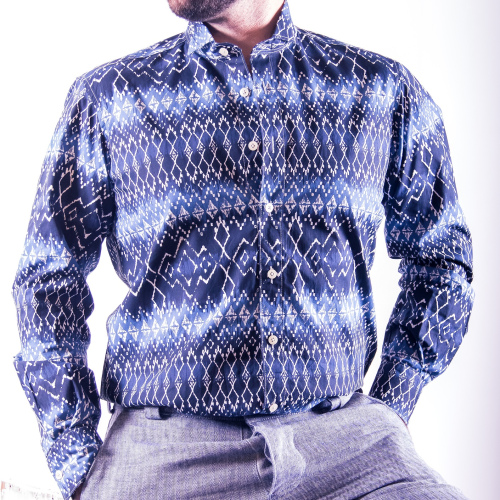 Chemise "BATIK BLEU"